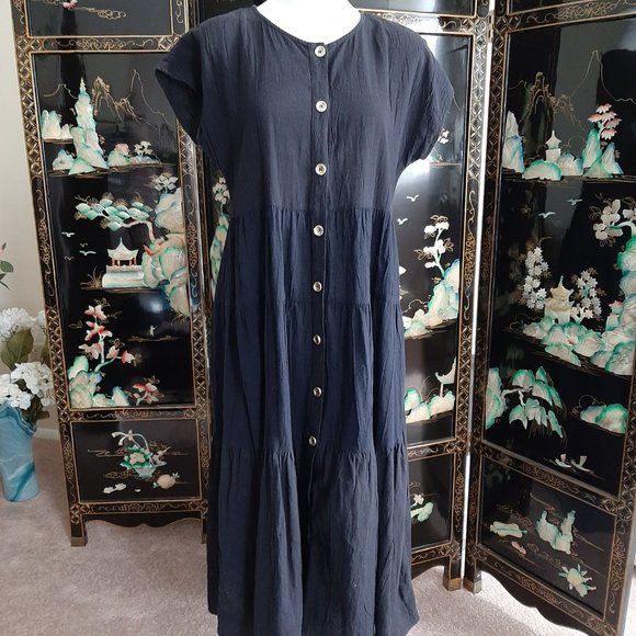 Wear Abouts Tiered Button Front Dress - Picture 3 of 6